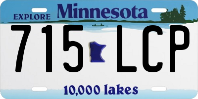 MN license plate 715LCP