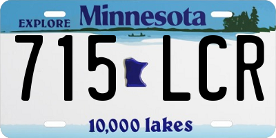 MN license plate 715LCR