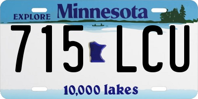 MN license plate 715LCU
