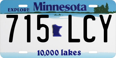 MN license plate 715LCY