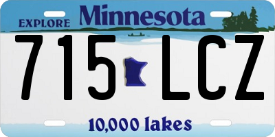 MN license plate 715LCZ