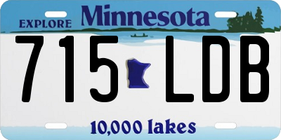 MN license plate 715LDB