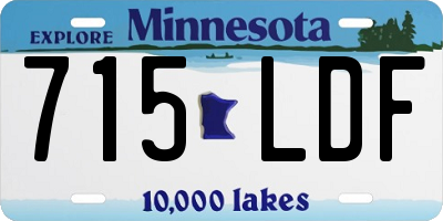 MN license plate 715LDF