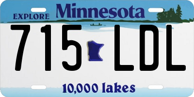 MN license plate 715LDL