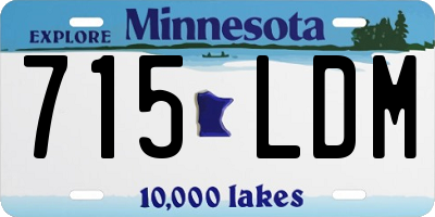 MN license plate 715LDM