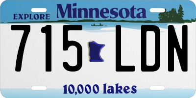 MN license plate 715LDN
