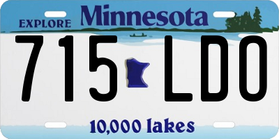MN license plate 715LDO