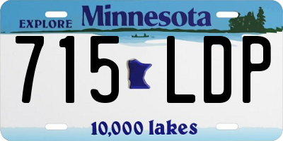 MN license plate 715LDP
