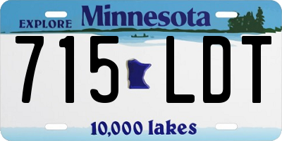 MN license plate 715LDT