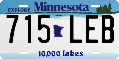 MN license plate 715LEB