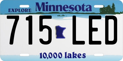 MN license plate 715LED