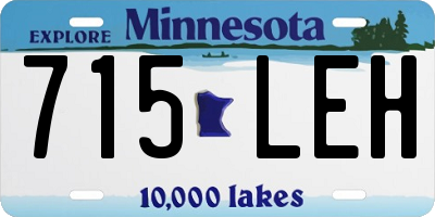 MN license plate 715LEH