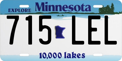 MN license plate 715LEL