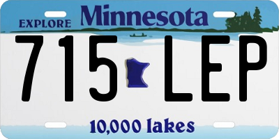 MN license plate 715LEP
