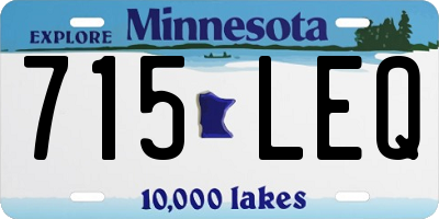 MN license plate 715LEQ