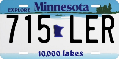 MN license plate 715LER