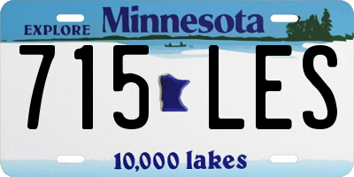 MN license plate 715LES