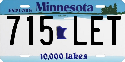 MN license plate 715LET