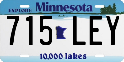 MN license plate 715LEY