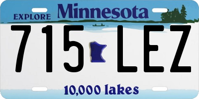 MN license plate 715LEZ