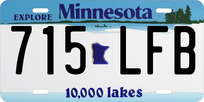 MN license plate 715LFB
