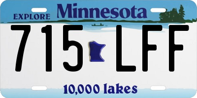 MN license plate 715LFF