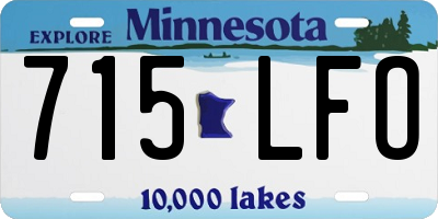 MN license plate 715LFO