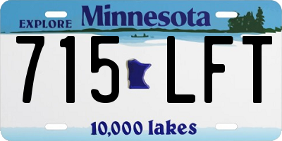 MN license plate 715LFT