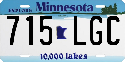 MN license plate 715LGC