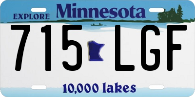 MN license plate 715LGF