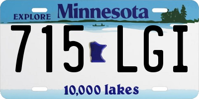 MN license plate 715LGI