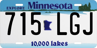 MN license plate 715LGJ