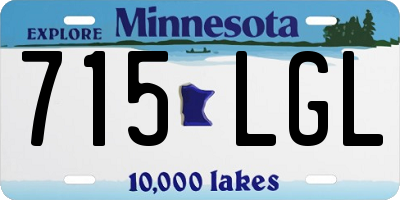 MN license plate 715LGL