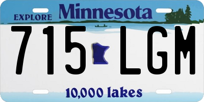 MN license plate 715LGM