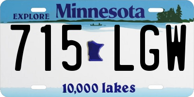 MN license plate 715LGW