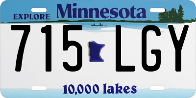 MN license plate 715LGY