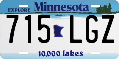 MN license plate 715LGZ