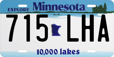 MN license plate 715LHA