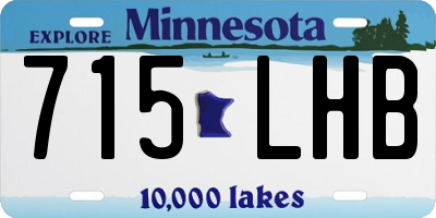 MN license plate 715LHB