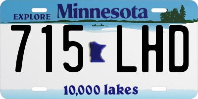 MN license plate 715LHD