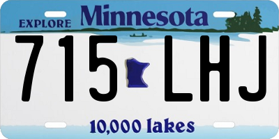 MN license plate 715LHJ