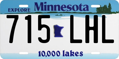MN license plate 715LHL