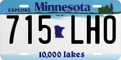 MN license plate 715LHO