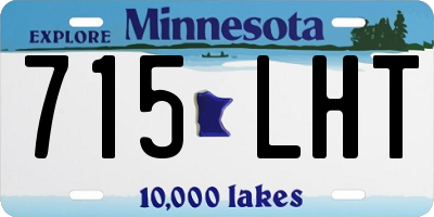 MN license plate 715LHT