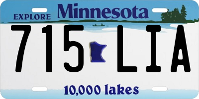 MN license plate 715LIA