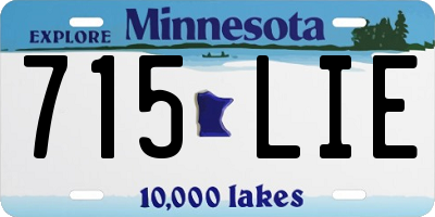 MN license plate 715LIE