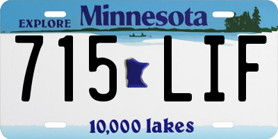 MN license plate 715LIF
