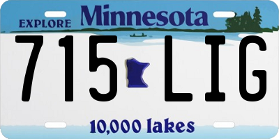 MN license plate 715LIG