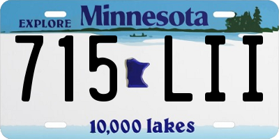 MN license plate 715LII