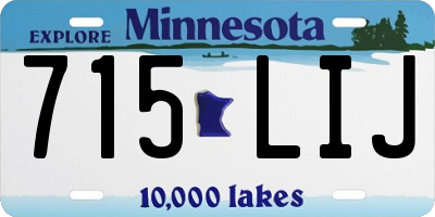 MN license plate 715LIJ